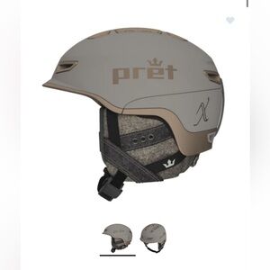 Women's Pret Vision X size medium Ski Helmet - Platinum